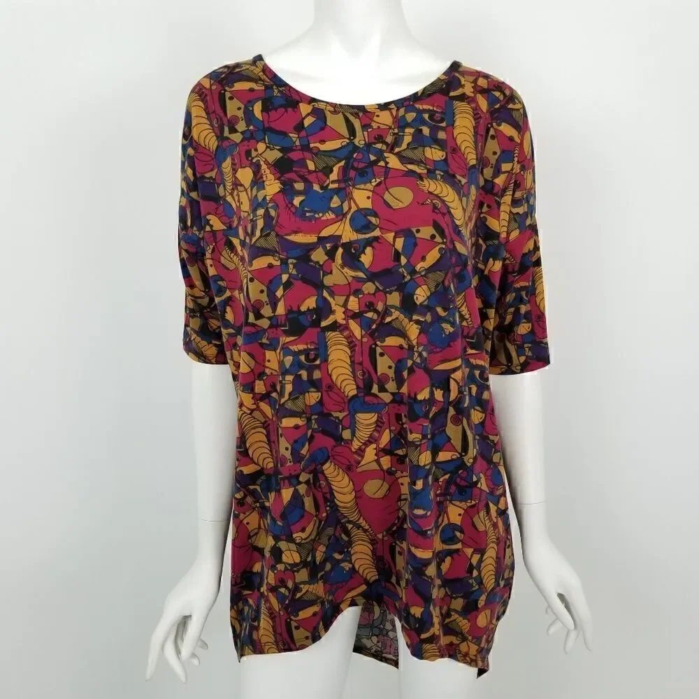NWT Lularoe Abstract Print Irma Tunic Top